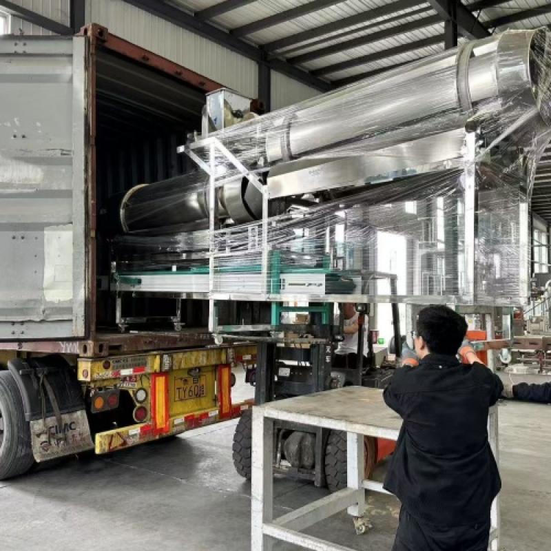 Loading machine in factory